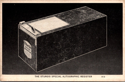 The Sturgis Special Autographic Register Evans Karbotype Co St. Louis Missouri