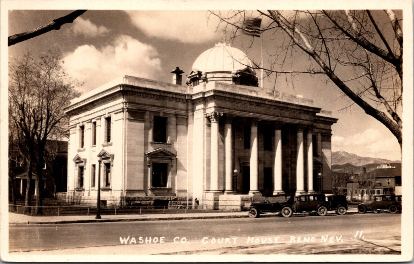 Real Photo Postcard Washoe County Courthouse in Reno, Nevada