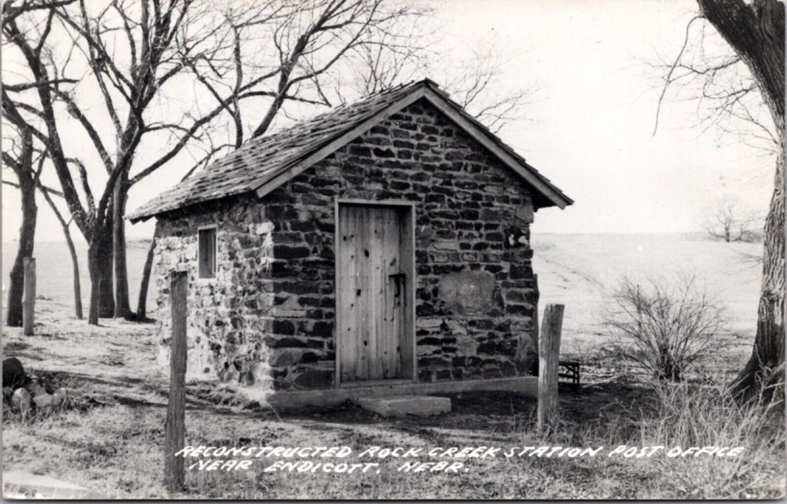 RPPC Reconstructed Rock Creek Station Post Office near Endicott, Nebraska