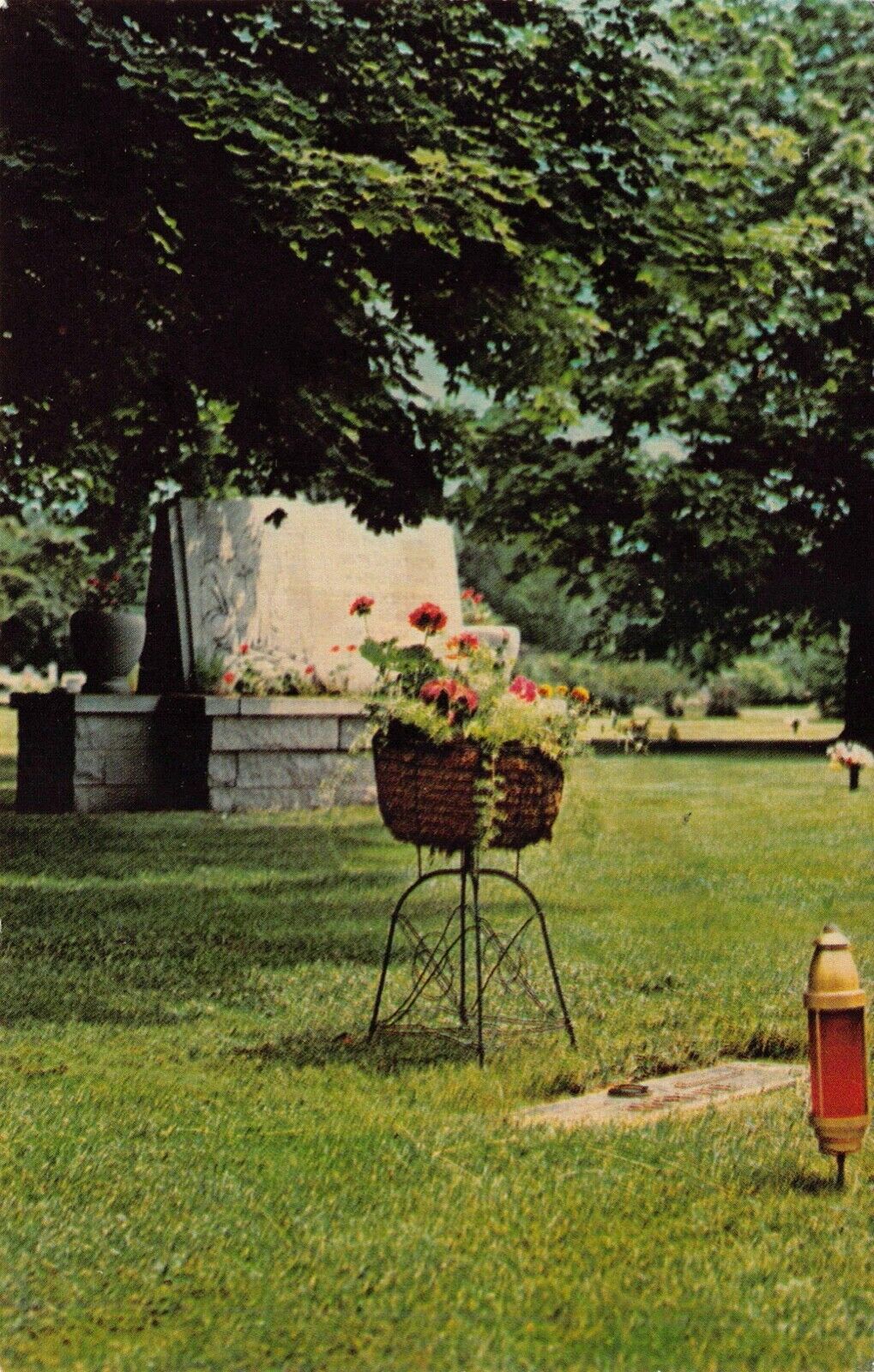 Three Postcards Highland Cemetery Portage Avenue in South Bend, Indiana~130288