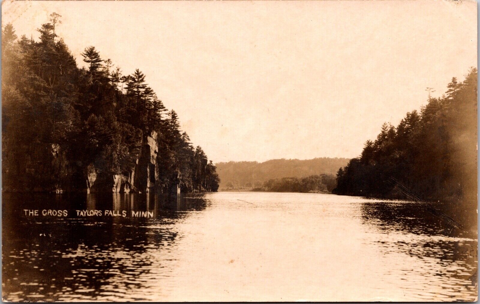 Two Real Photo Postcards The Cross at Taylors Falls, Minnesota~135065