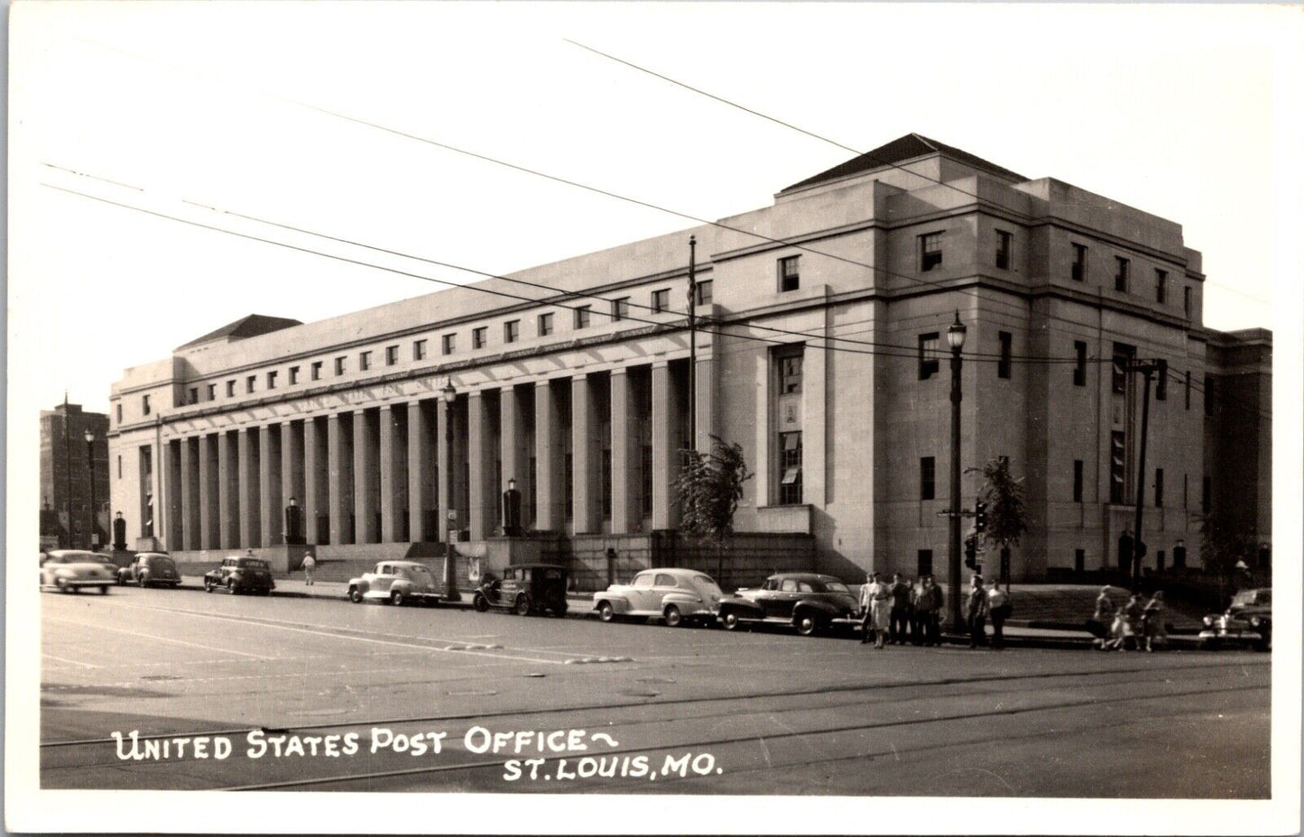 Real Photo Postcard United States Post Office in St. Louis, Missouri