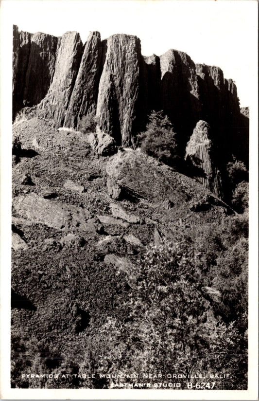 Eastman's Real Photo PC Pyramids at Table Mountain near Oroville, California