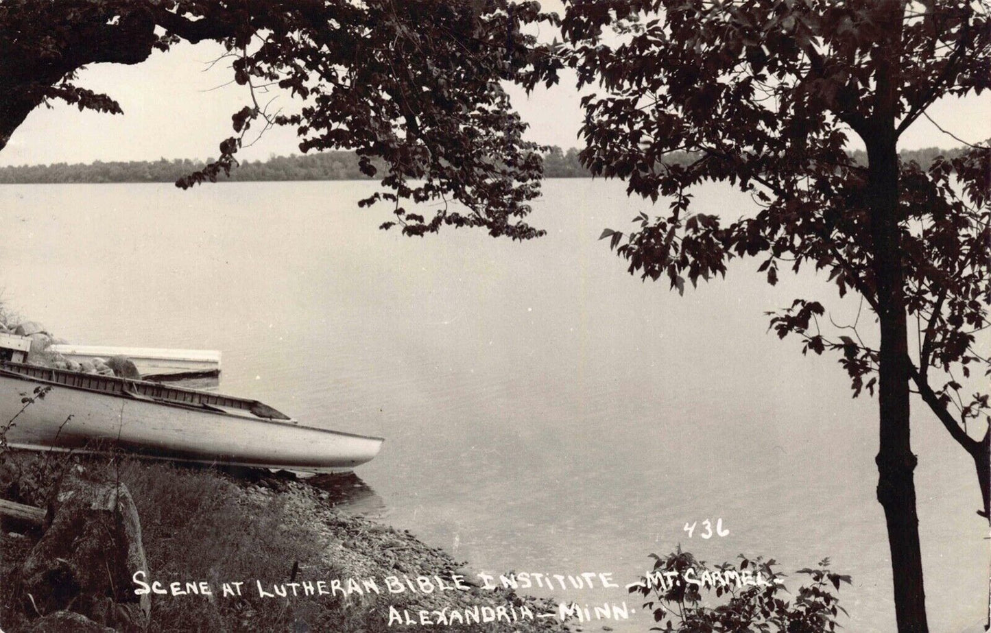 RP Postcard Lutheran Bible Institute Mt. Carmel in Alexandria, Minnesota~128870