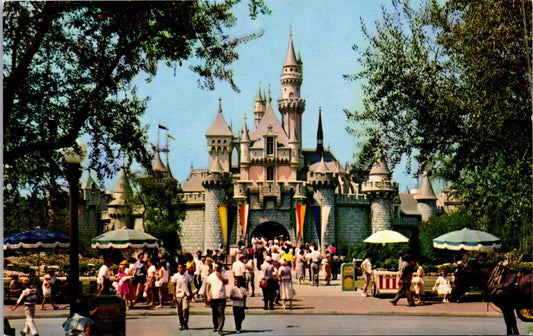 Disneyland Postcard Sleeping Beauty's Castle in Fantasyland