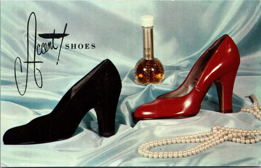 Advertising Postcard Accent Shoes, Wesley and Comet Pump High Heel