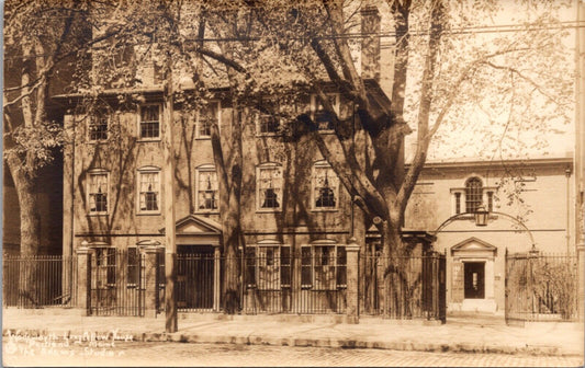 Real Photo Postcard Wadsworth Longfellow House in Portland, Maine