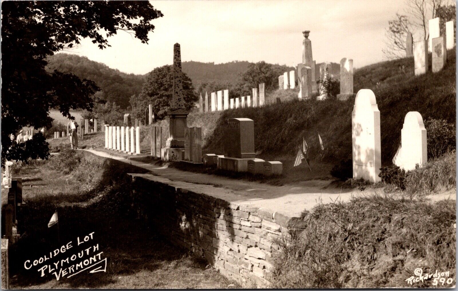 RPPC President Calvin Coolidge Lot Plymouth Notch Cemetery in Plymouth, Vermont