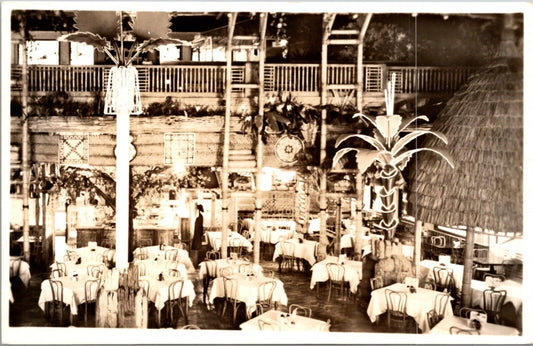 RPPC Interior Clifton's Pacific Seas Cafeteria Olive at Sixth Los Angeles CA