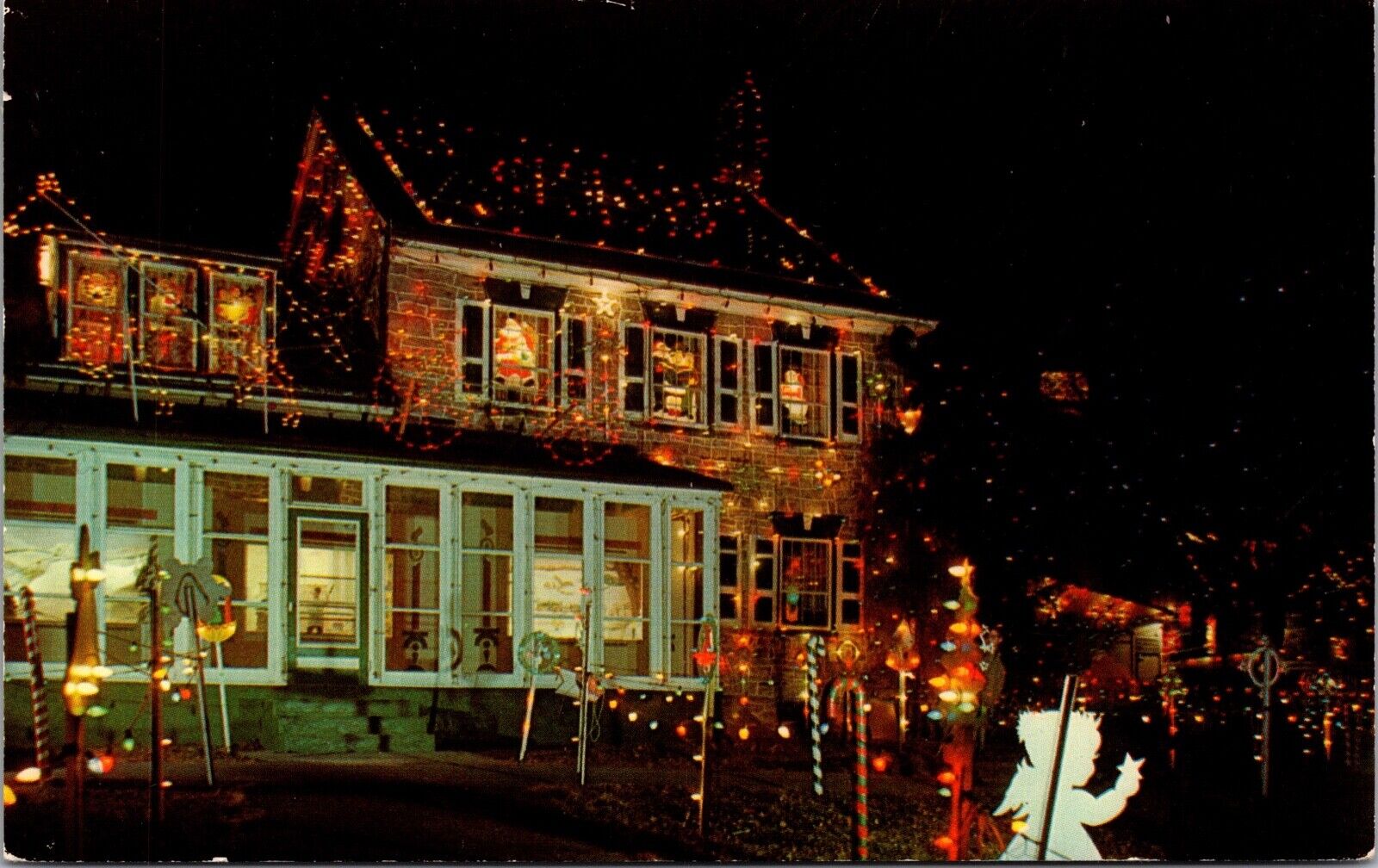 Two Postcards Koziar's Christmas Village in Bernville, Pennsylvania~137336