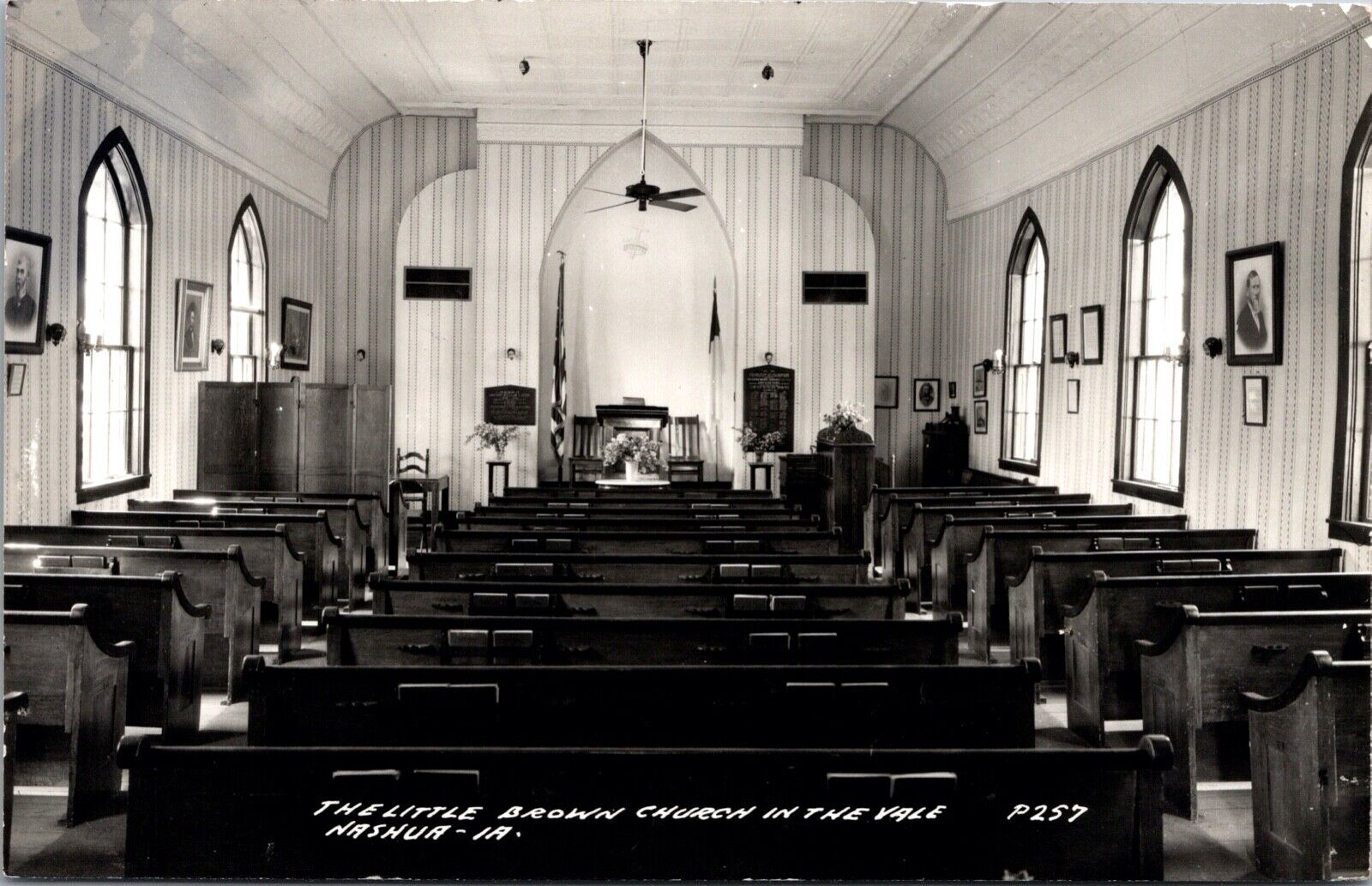 Two RP Postcards The Little Brown Church in the Vale in Nashua, Iowa~132204