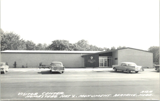 Real Photo Postcard Visitor Center Homestead National Monument Beatrice Nebraska