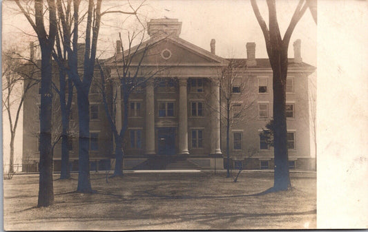 Real Photo Postcard Wayland Hall at Wayland Academy in Beaver Dam, Wisconsin