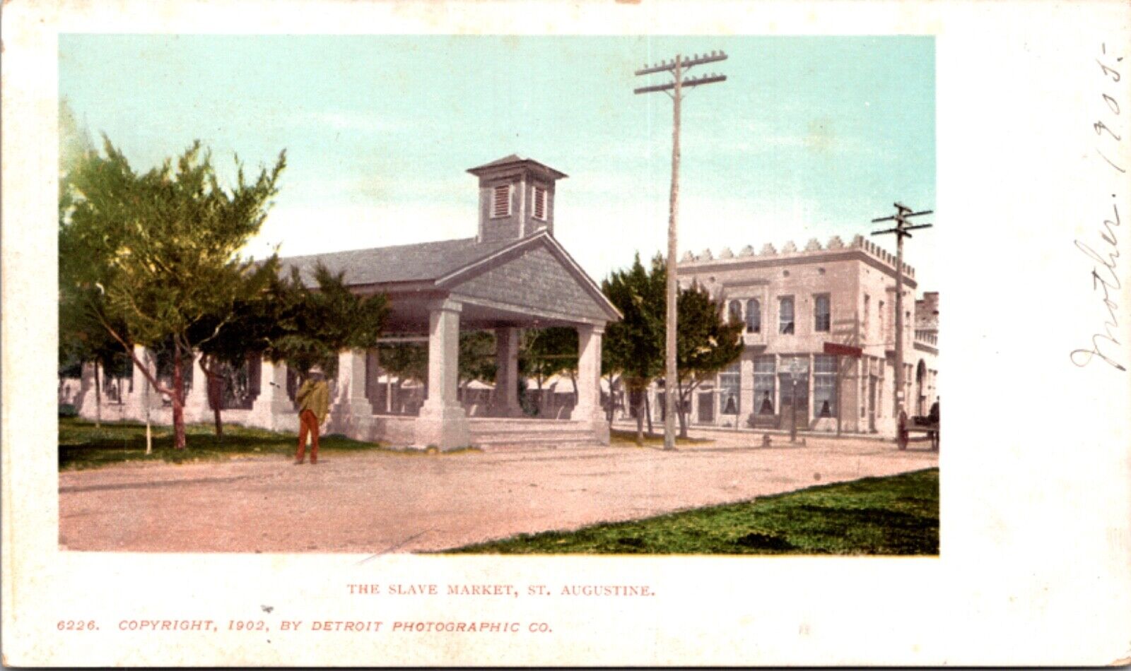 1902 Copyright Postcard The Slave Market in St. Augustine, Florida