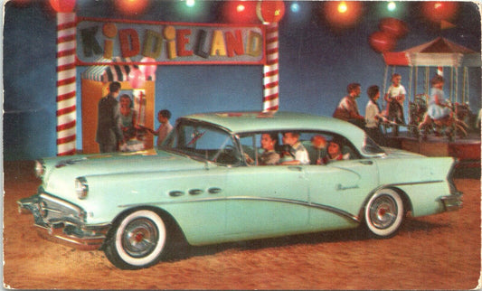 Advertising Postcard 1956 Buick 43 Special 4-Door Riviera