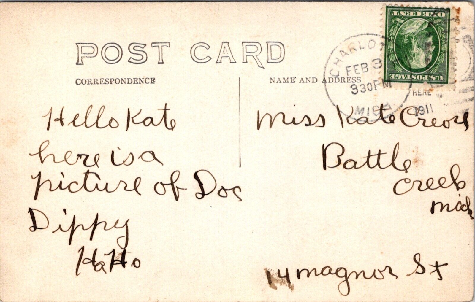 RPPC Young Boy Outside, Dutch Windmill Scene in/near Holland, Michigan