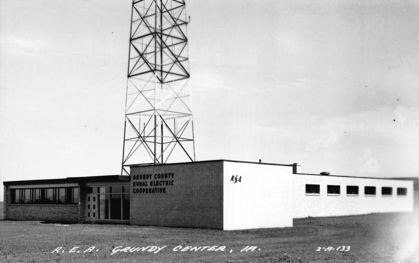 Two Real Photo Postcards R.E.A. Grundy County Rural Electric, Iowa~122662