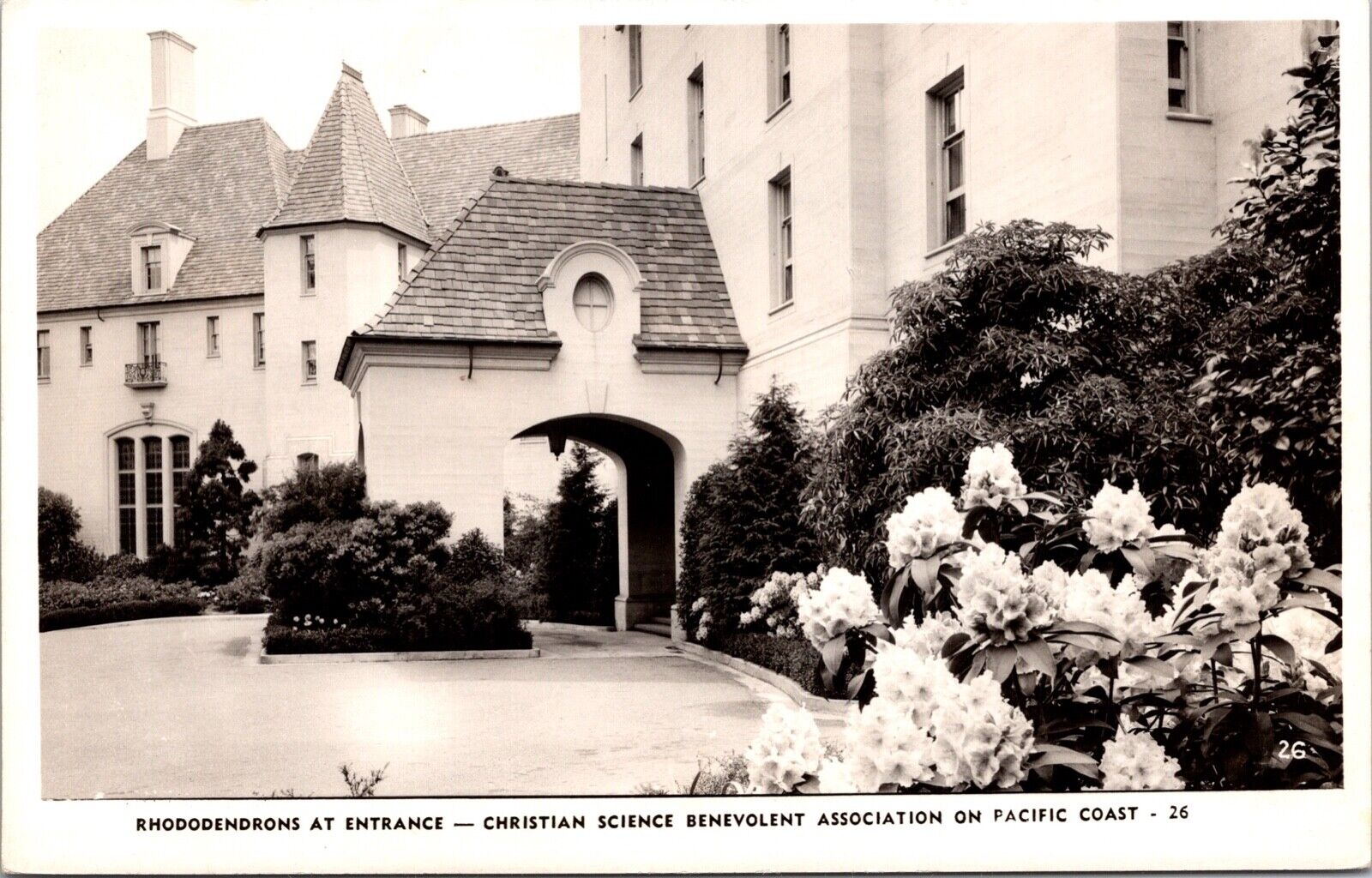 RPPC Rhododendrons Christian Science Benevolent San Francisco, California~134300