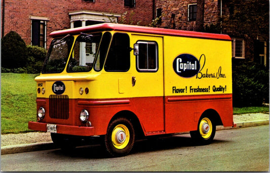 Advertising Postcard P-100 Ford Capital Bakers Inc Delivery Van Truck