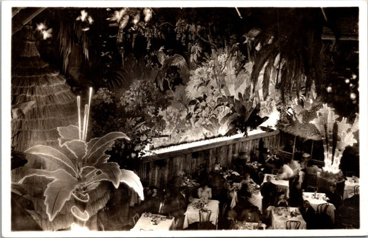 RPPC Interior Clifton's Pacific Seas Cafeteria Olive at Sixth Los Angeles CA