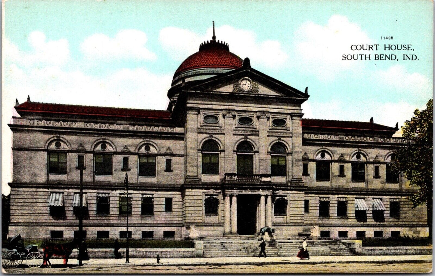 Two Postcards Courthouse in South Bend, Indiana~139227