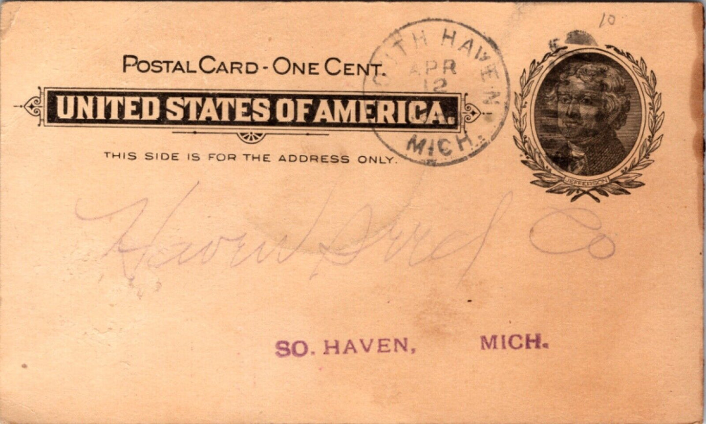 1899 Postcard American Express Company Deliver Property Travelers Cheques