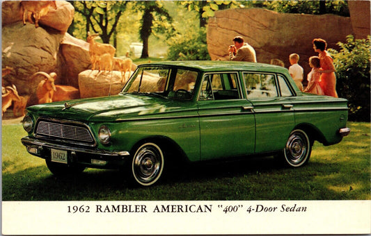 Advertising Postcard 1962 Rambler American V-8 400 4-Door Sedan