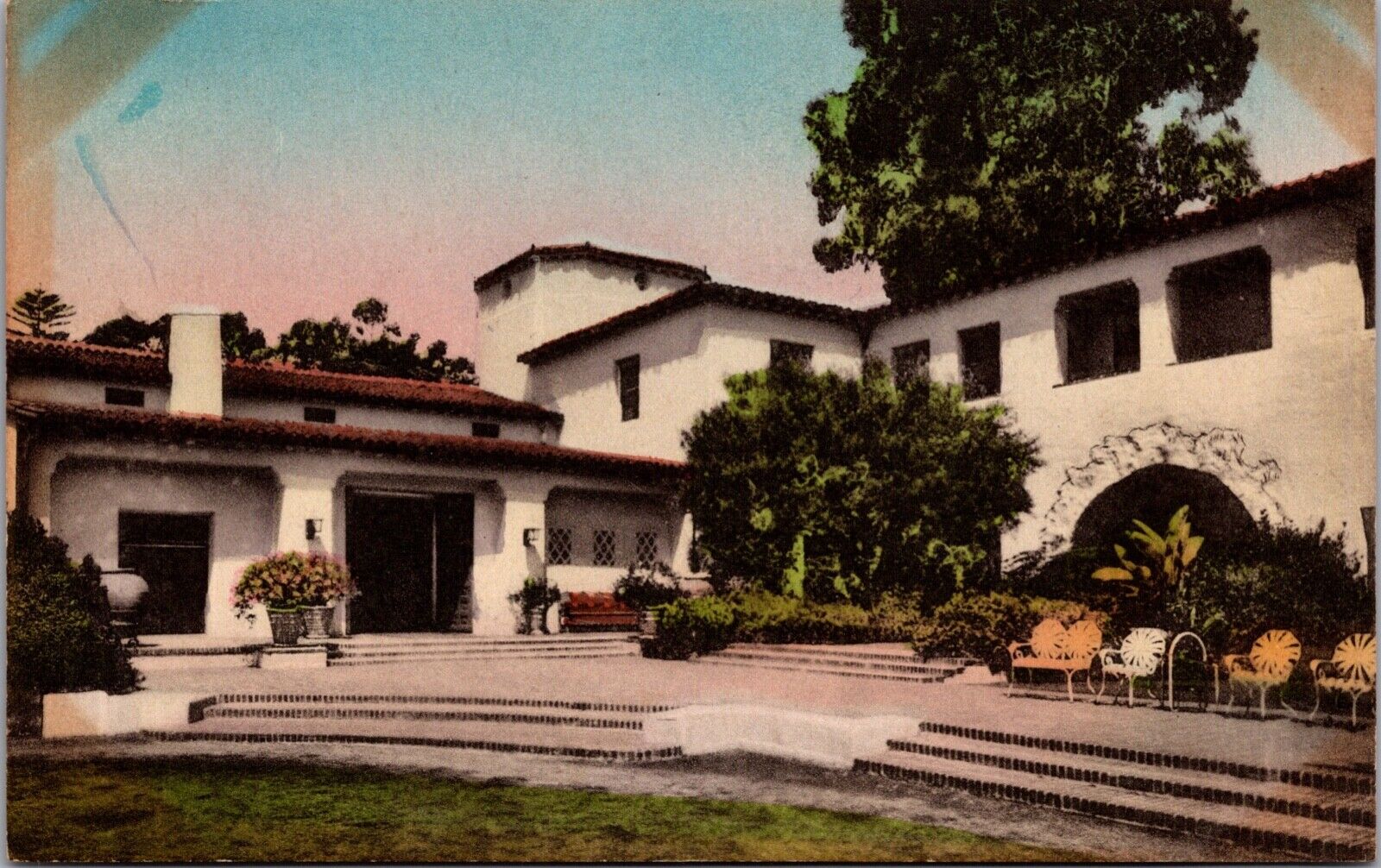 3 Hand Colored PCs The Biltmore in Montecito, Santa Barbara, California~3723