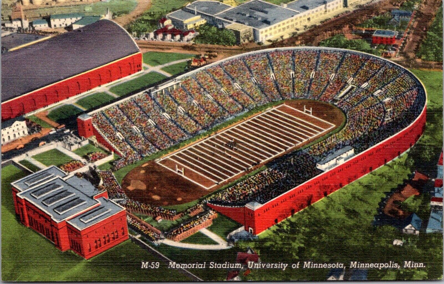 Linen PC Memorial Football Stadium at University of Minnesota in Minneapolis