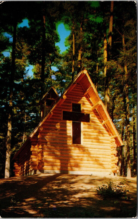 Two Postcards Chapel at Hartwick Pines State Park in Grayling, Michigan~3809