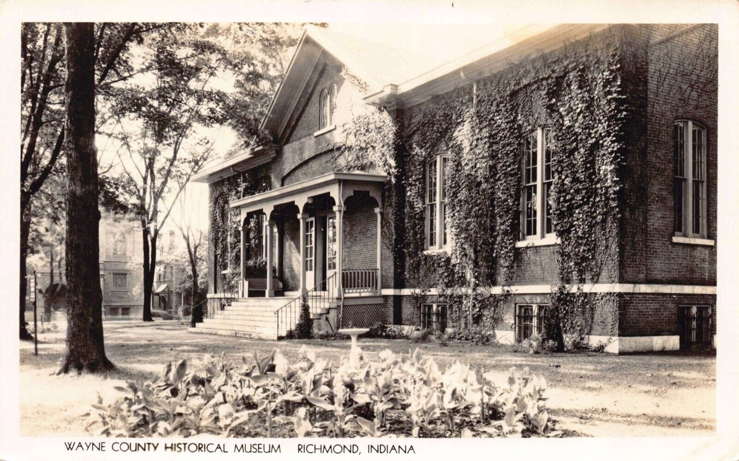 Real Photo Postcard Wayne County Historical Museum in Richmond, Indiana~124464