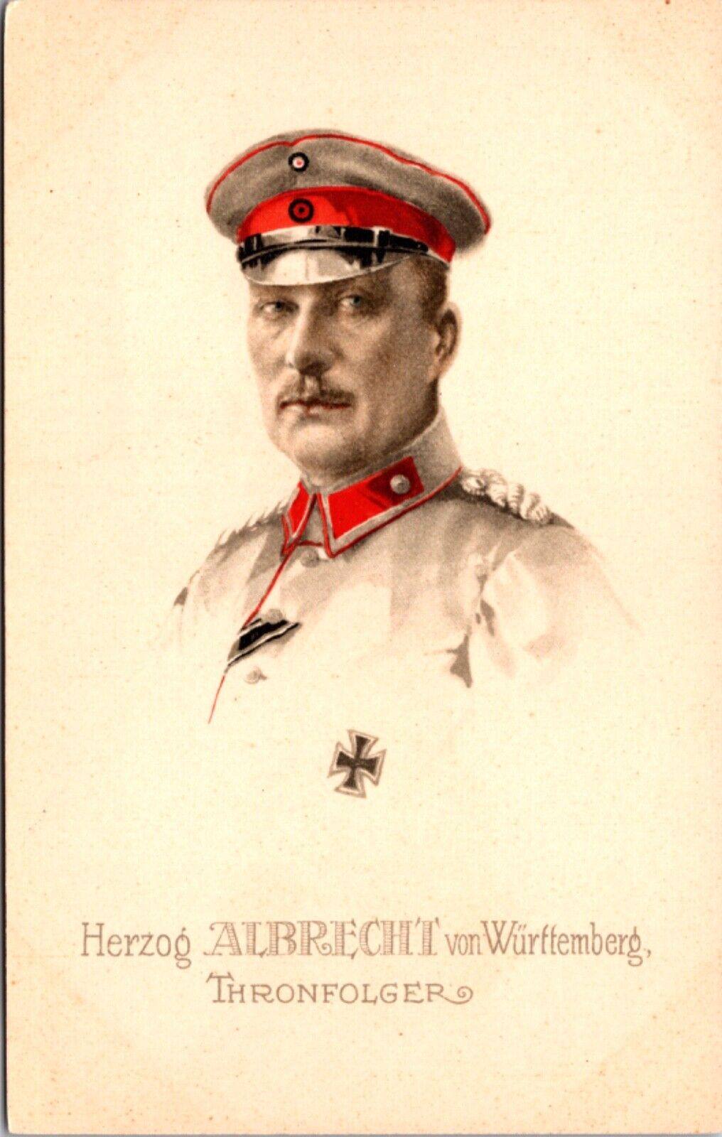 Artwork Postcard Herzog Albrecht Von Wurffemberg Thronfolger