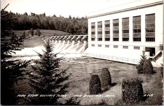 Two Real Photo Postcards Ford Hydro Electric Plant Iron Mountain Michigan~135979