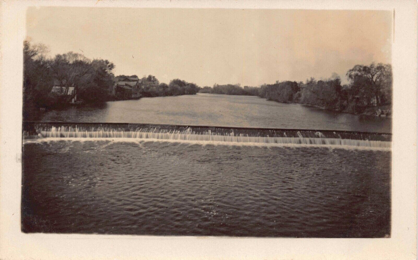 RP Postcard Shell Rock River Looking North in Freeborn County, Minnesota~128859