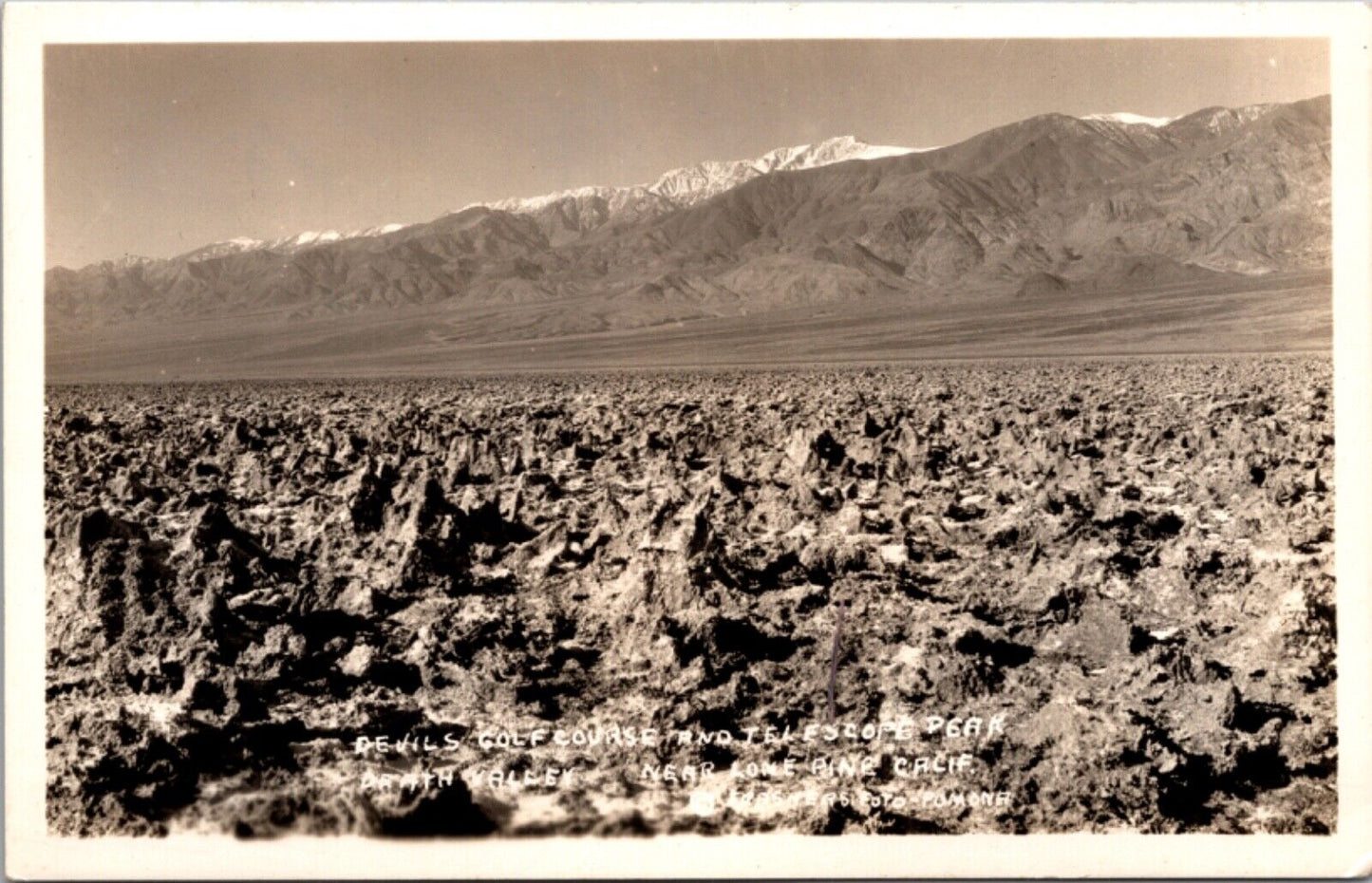 Devils Golf Course and Telescope Pear Death Valley near Lone Pine, California