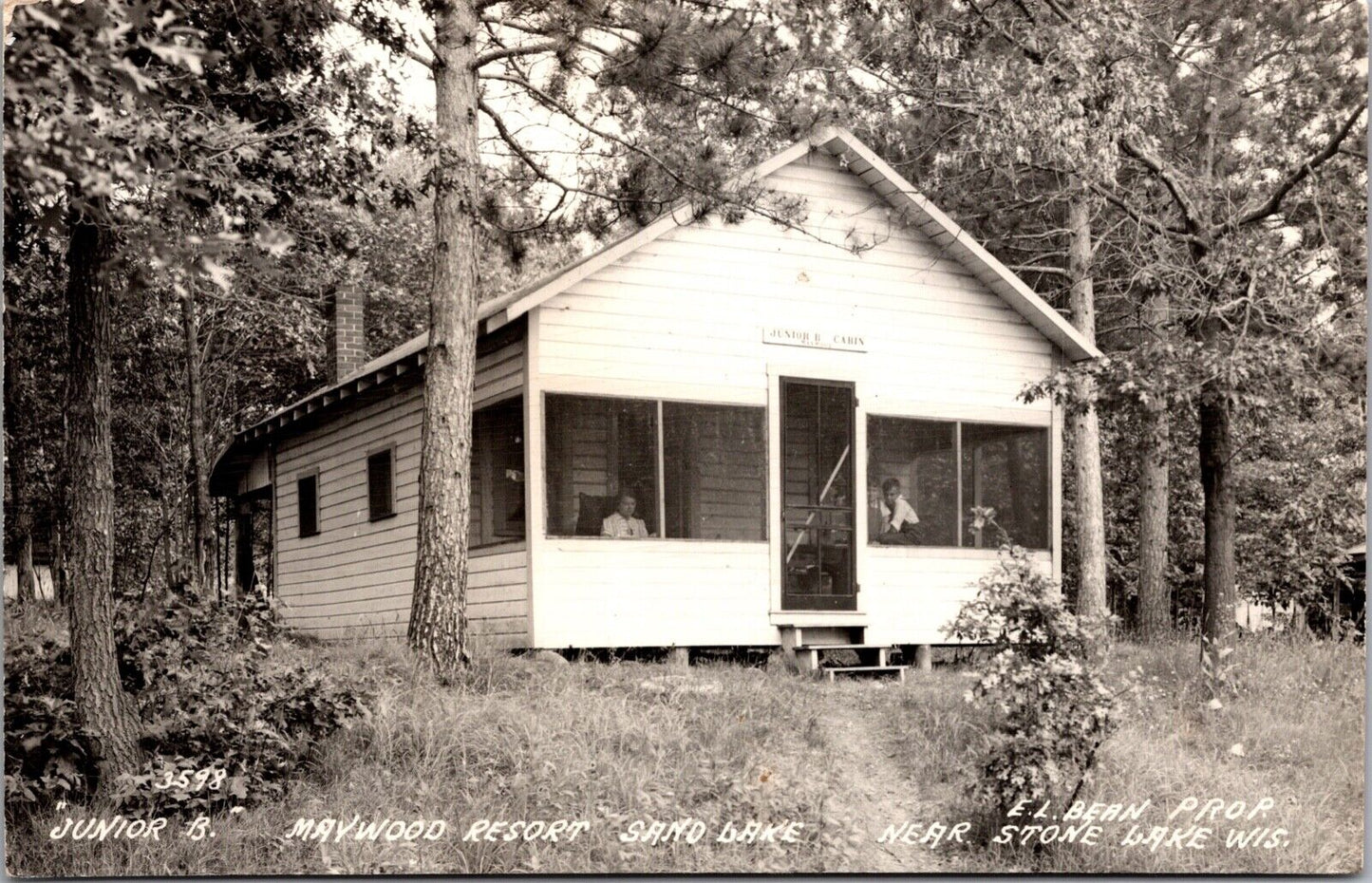 RPPC Junior B Cabin Maywood Resort Sand Lake near Stone Lake Wisconsin~3333