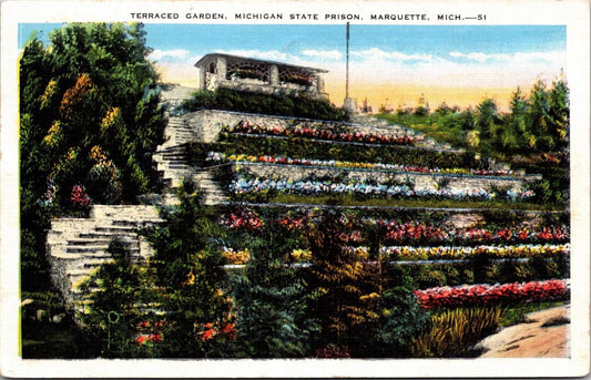 Two Postcards Michigan State Prison in Marquette, Michigan~2708