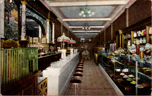 1912 PC Pin Ton Confectionery Parlor 427 South Broadway Los Angeles, California