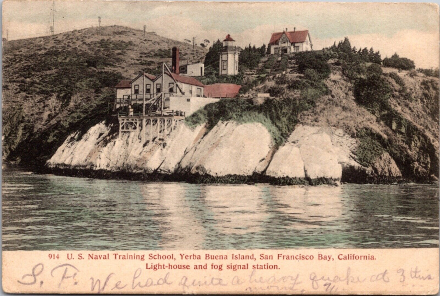 US Naval Training School Yerba Buena Island San Francisco CA Lighthouse Signal