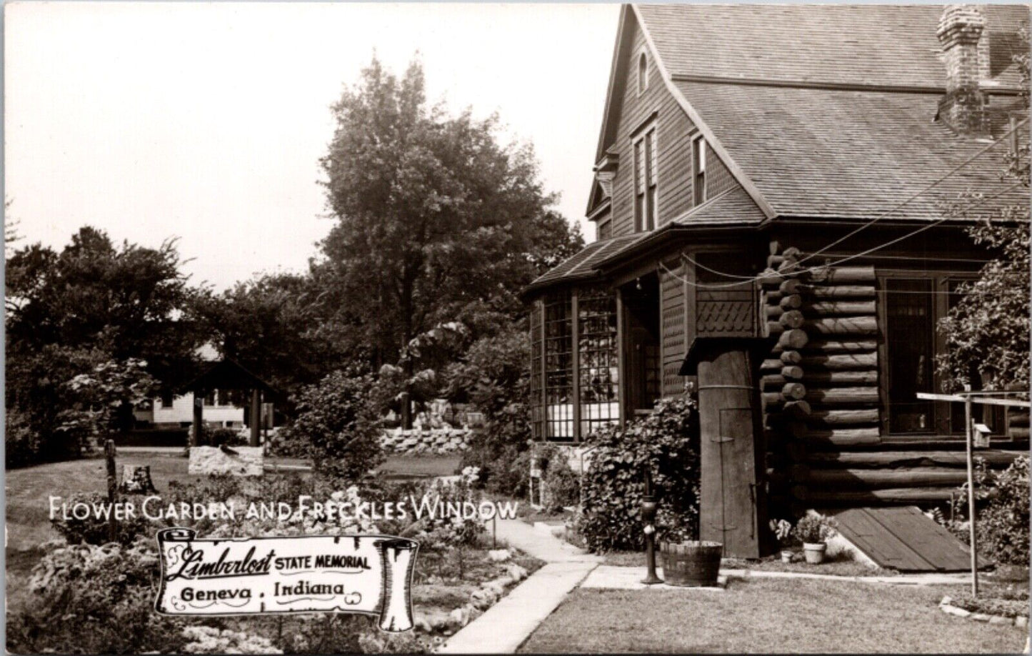 RPPC Flower Garden and Freckles Window Limberlost State Memorial Geneva Indiana