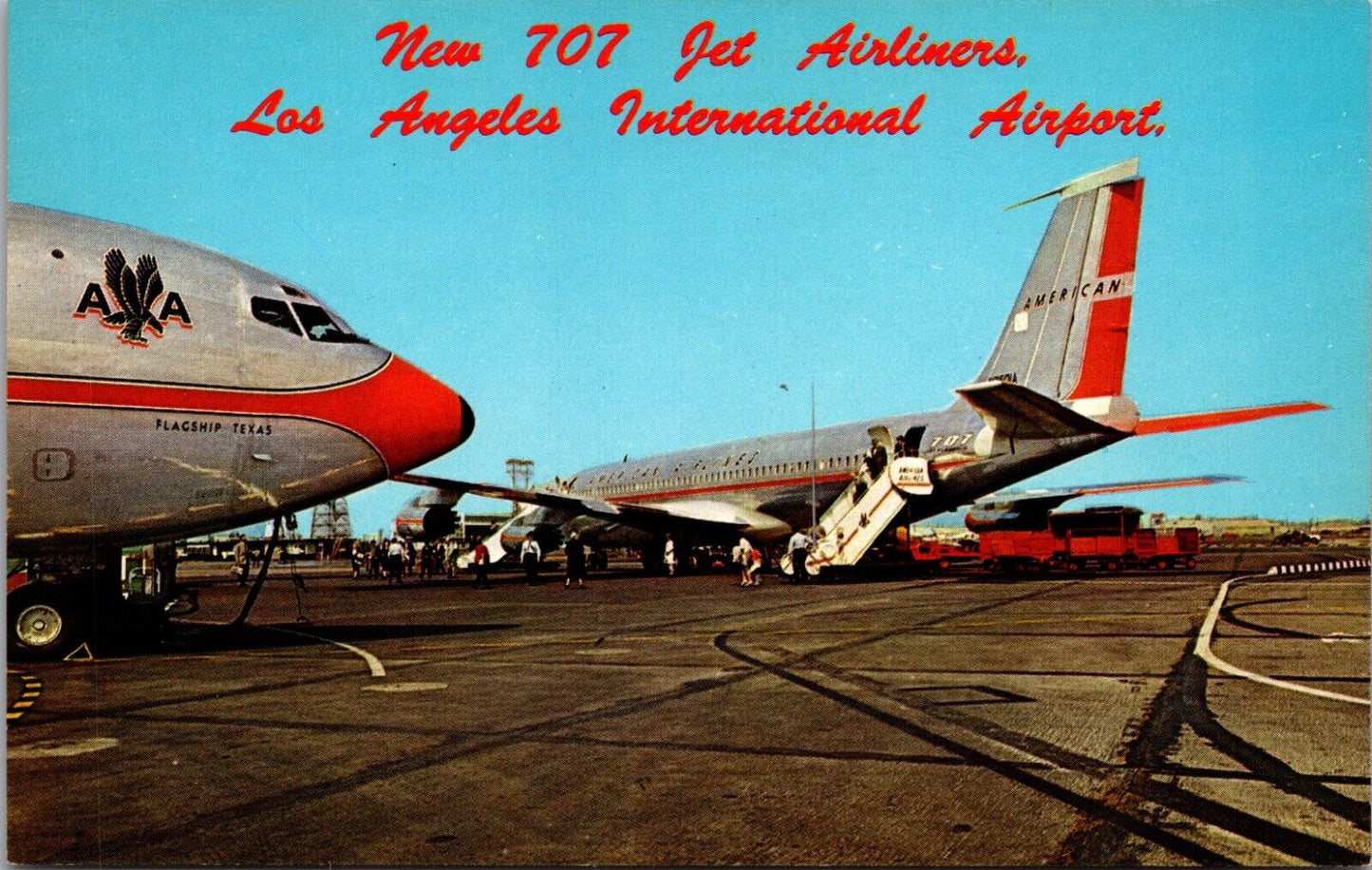 American Airlines Jet 707 Flagships Los Angeles International Airport California