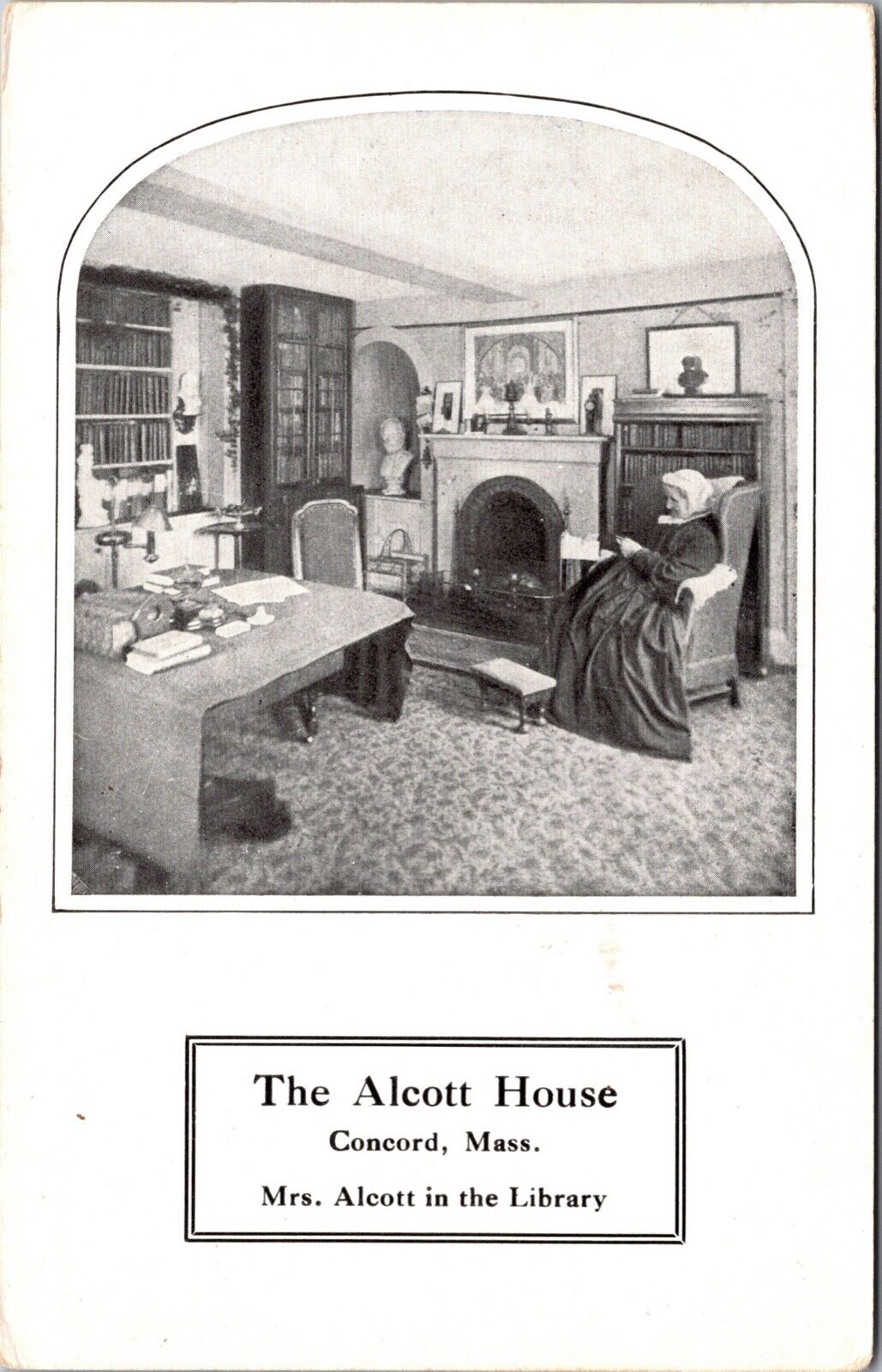 Two Postcards The Alcott House in Concord, Massachusetts~131886