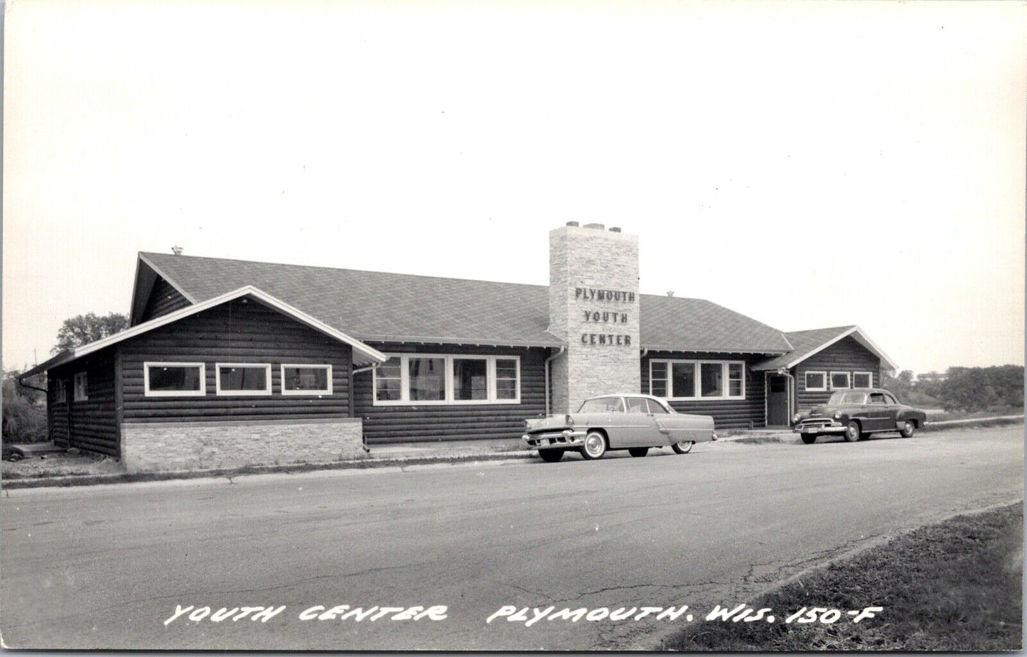 Real Photo Postcard Youth Center in Plymouth, Wisconsin~131249