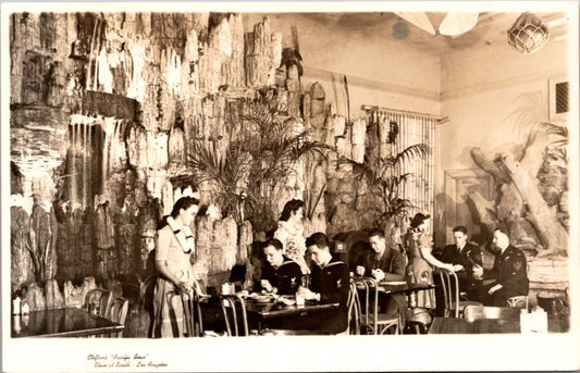 RPPC Interior Clifton's Pacific Seas Cafeteria Olive at Sixth Los Angeles, CA