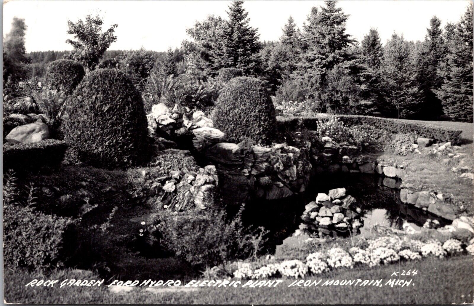 Two Real Photo Postcards Ford Hydro Electric Plant Iron Mountain Michigan~135979