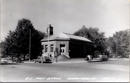 Real Photo Postcard U.S. Post Office in Clarinda, Iowa~137971