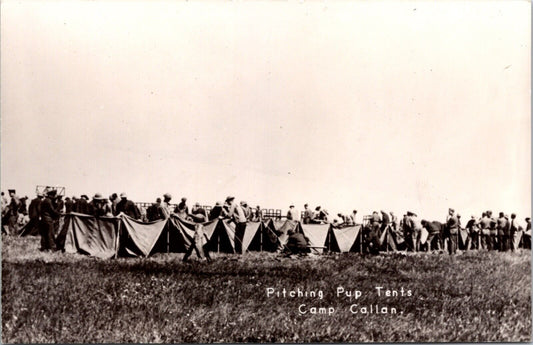 RPPPC Pitching Pup Tents Camp Callan La Jolla San Diego California Army Military