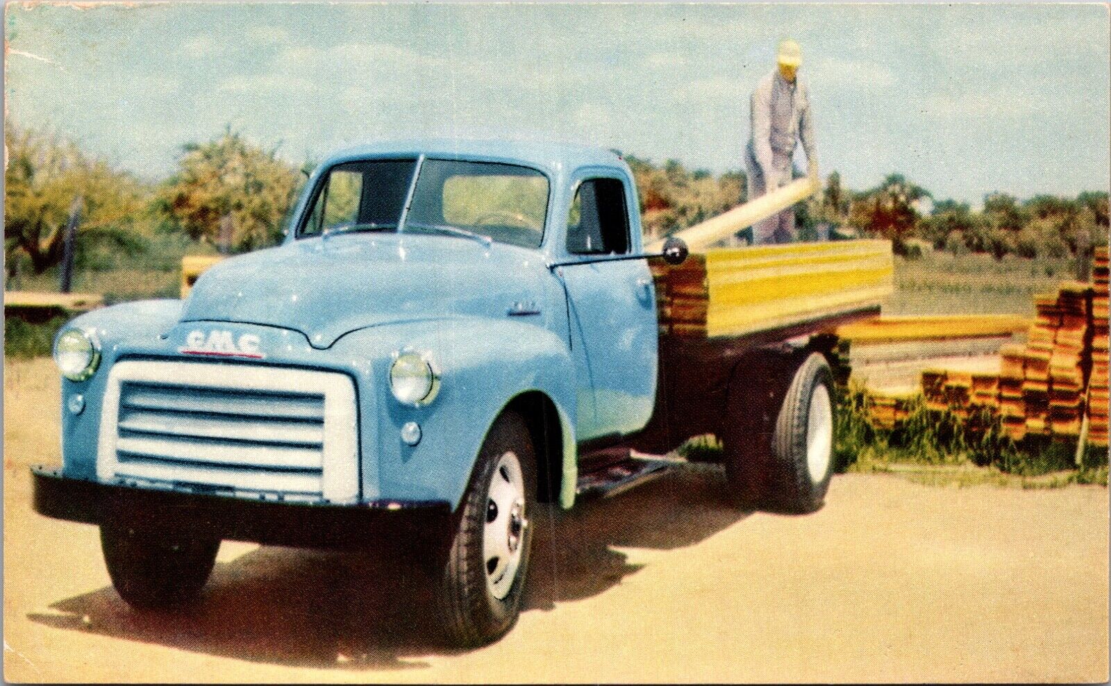 Advertising Postcard GMC Platform Model