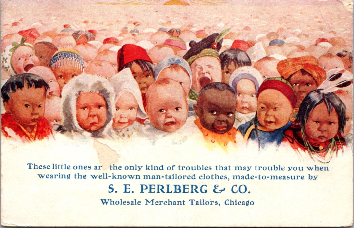 Advertising PC S.E. Perlberg & Co Wholesale Merchant Tailors Chicago Illinois