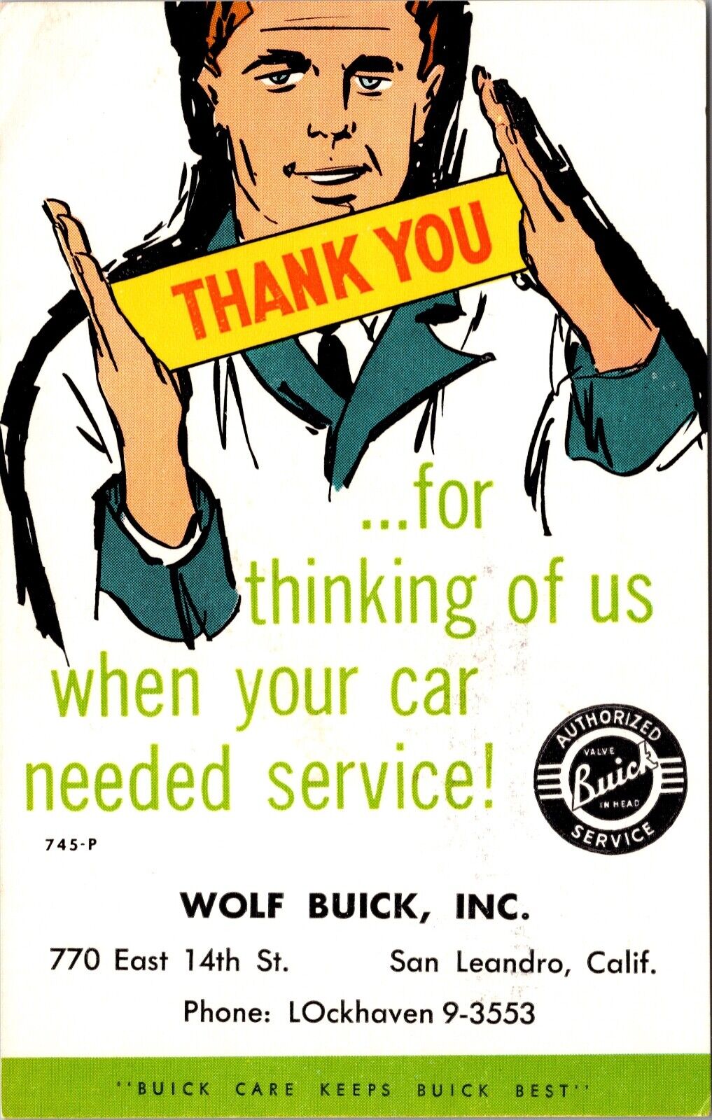 Advertising PC Wolf Buick Automotive Service 770 East 14th St San Leandro CA